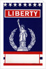 Liberty with Statue of Liberty Broom label by Anonymous