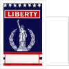 Liberty with Statue of Liberty Broom label by Anonymous