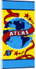 Atlas with Globe of the Earth and Stars Broom label by Anonymous