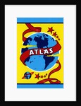 Atlas with Globe of the Earth and Stars Broom label by Anonymous