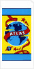 Atlas with Globe of the Earth and Stars Broom label by Anonymous
