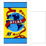 Atlas with Globe of the Earth and Stars Broom label by Anonymous