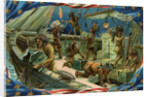 Postcard of the Boston Tea Party by Anonymous