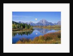 Full Moon Rising Over the Oxbow Bend by Anonymous