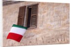 Italian Flag Hanging from Window by Anonymous
