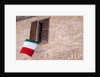 Italian Flag Hanging from Window by Anonymous
