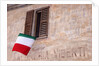 Italian Flag Hanging from Window by Anonymous