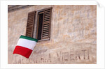 Italian Flag Hanging from Window by Anonymous