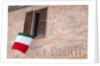 Italian Flag Hanging from Window by Anonymous