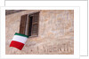 Italian Flag Hanging from Window by Anonymous