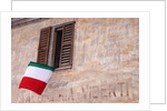 Italian Flag Hanging from Window by Anonymous