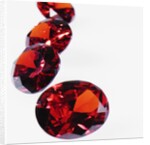 Round Cut Rubies by Anonymous