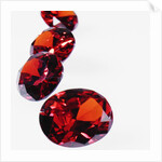 Round Cut Rubies by Anonymous