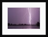 Lightning Striking near Lake by Anonymous
