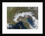 Snow Covering the Alps and Northern Italy by Anonymous