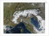 Snow Covering the Alps and Northern Italy by Anonymous