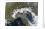 Snow Covering the Alps and Northern Italy by Anonymous