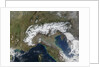 Snow Covering the Alps and Northern Italy by Anonymous