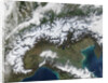 Snow Covering the Alps and Northern Italy by Anonymous