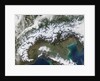 Snow Covering the Alps and Northern Italy by Anonymous