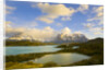 Mountains Shrouded in Clouds near Lake by Anonymous