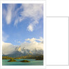 Spectacular View of Mountains and Lake by Anonymous