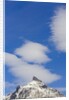 Clouds and Snowy Mountain Peak by Anonymous