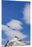 Clouds and Snowy Mountain Peak by Anonymous