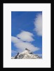 Clouds and Snowy Mountain Peak by Anonymous