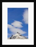 Clouds and Snowy Mountain Peak by Anonymous