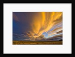 Dramatic Clouds above Plains at Sunset by Anonymous