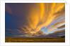 Dramatic Clouds above Plains at Sunset by Anonymous