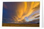 Dramatic Clouds above Plains at Sunset by Anonymous