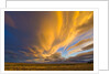 Dramatic Clouds above Plains at Sunset by Anonymous