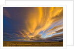 Dramatic Clouds above Plains at Sunset by Anonymous