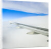 Airplane Wing Above Clouds by Anonymous