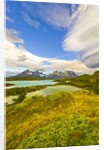 Bright Lenticular Clouds, Mountains and Lake, Torres del Paine National Park by Anonymous