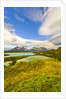 Bright Lenticular Clouds, Mountains and Lake, Torres del Paine National Park by Anonymous