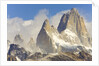 Fitzroy Massif and Cumulus Clouds by Anonymous