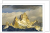 Fitzroy Massif and Cumulus Clouds at Sunrise by Anonymous
