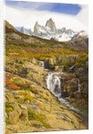 Waterfalls Cascading over Rocks near Fitzroy Range by Anonymous