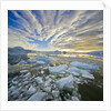 Bergy Bits in Holtedehl Bay Under an Evening Sky by Anonymous