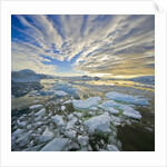 Bergy Bits in Holtedehl Bay Under an Evening Sky by Anonymous