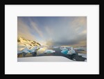 Evening Light on Mountains and Icebergs on Antarctic Peninsula by Anonymous