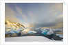 Evening Light on Mountains and Icebergs on Antarctic Peninsula by Anonymous