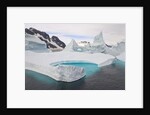 Stranded Icebergs in Shallow Bay Near Boothe Island by Anonymous