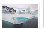 Stranded Icebergs in Shallow Bay Near Boothe Island by Anonymous