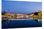 Palais du Justice Footbridge Reflecting on the Saone by Anonymous