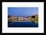 Palais du Justice Footbridge Reflecting on the Saone by Anonymous