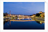 Palais du Justice Footbridge Reflecting on the Saone by Anonymous